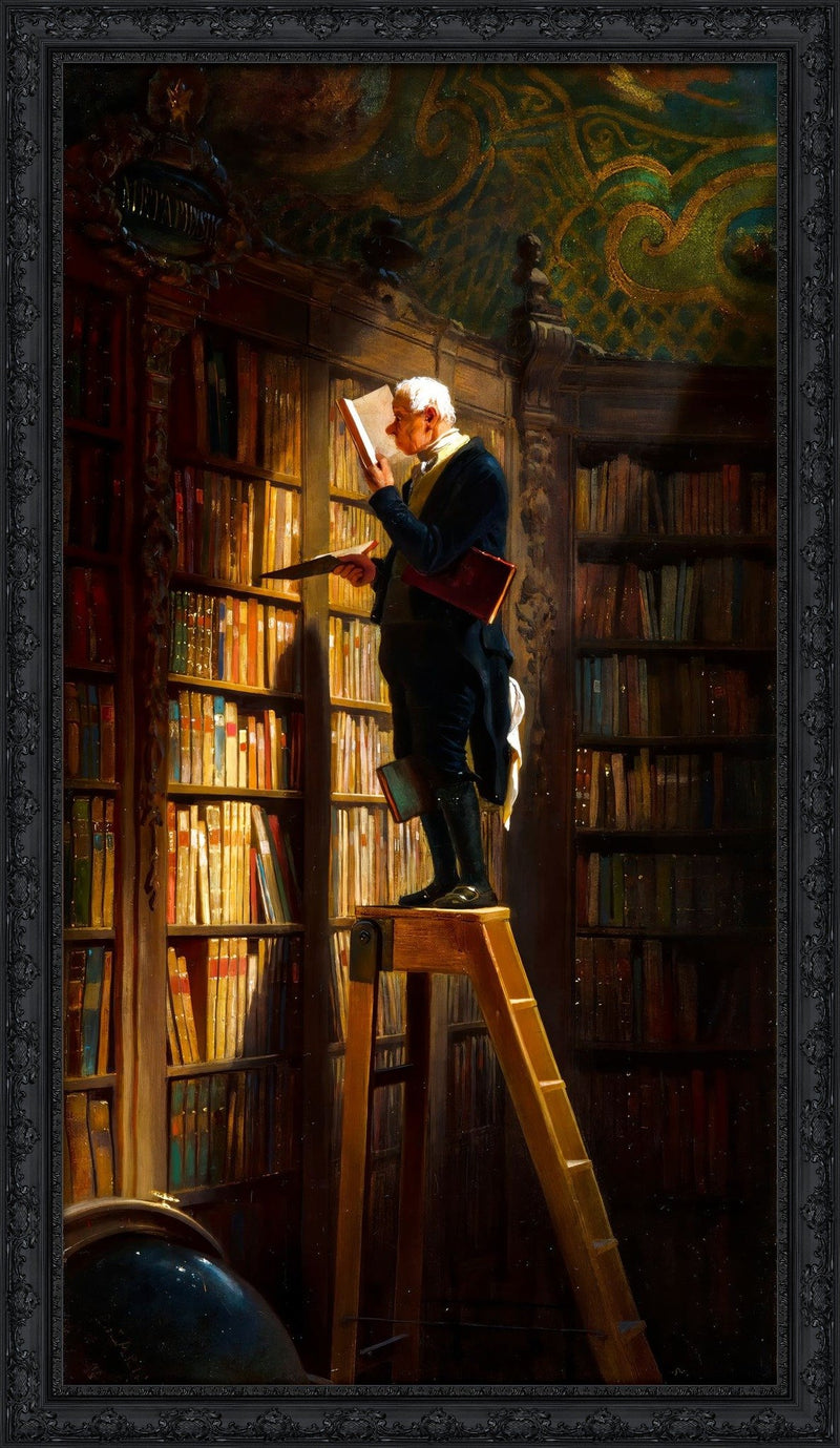The Bookworm – Carl Spitzweg, 1850
