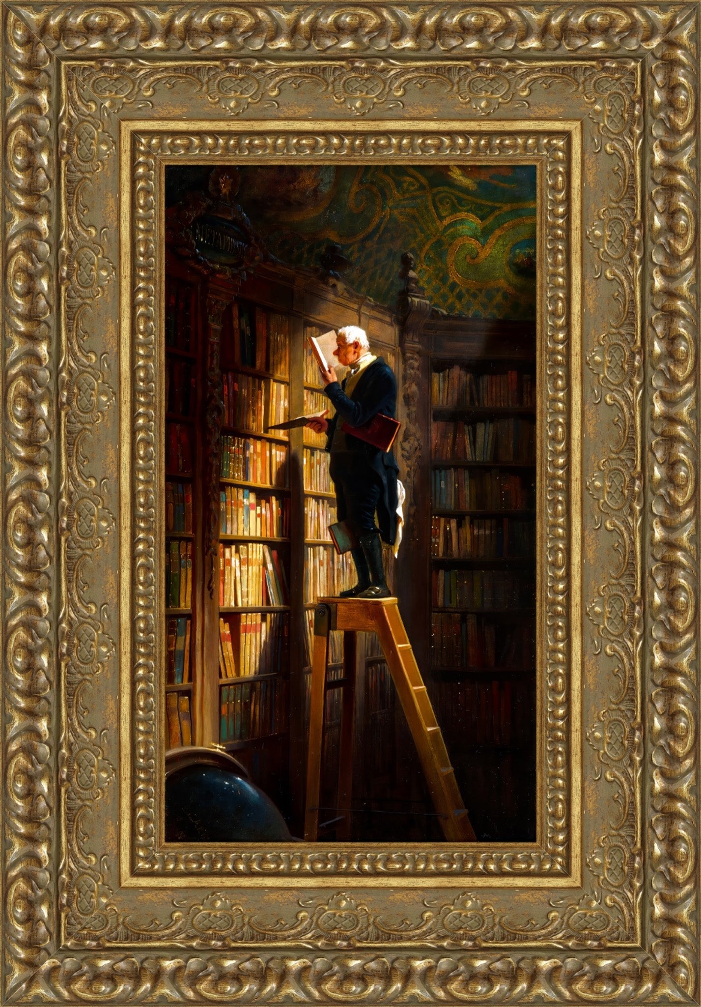 The Bookworm – Carl Spitzweg, 1850