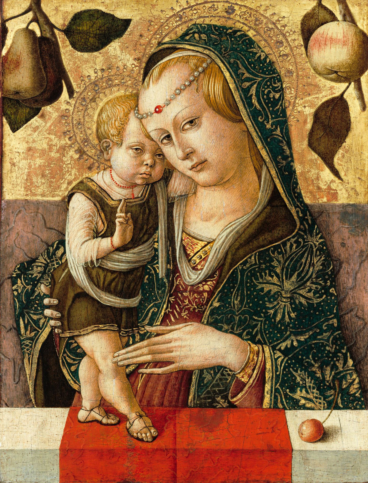Madonna and Child – Carlo Crivelli, c. 1480, framed