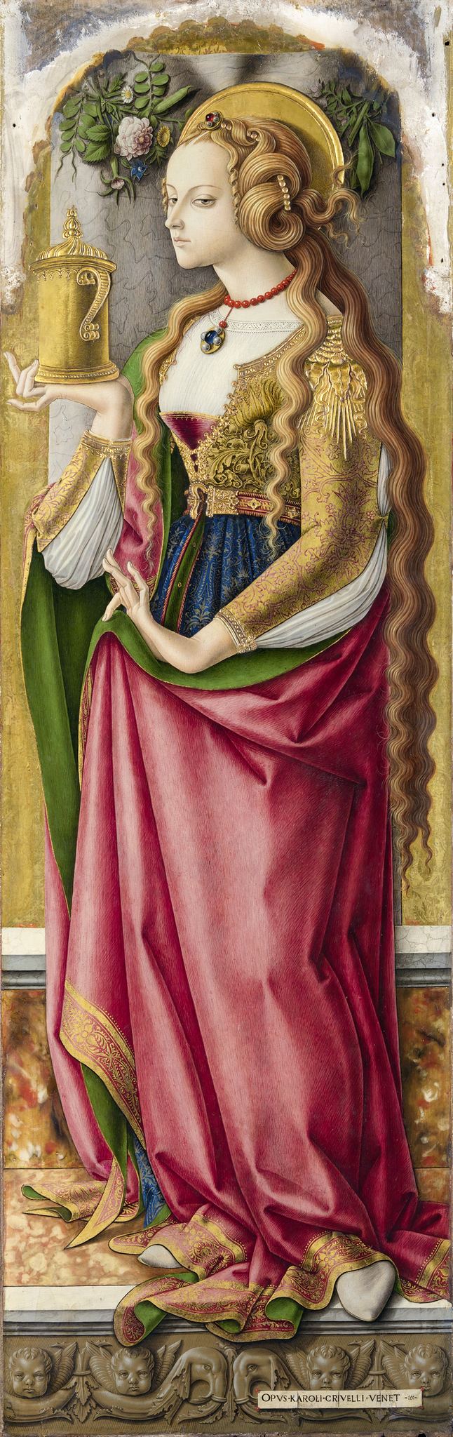 Mary Magdalene – Carlo Crivelli, c. 1480, framed