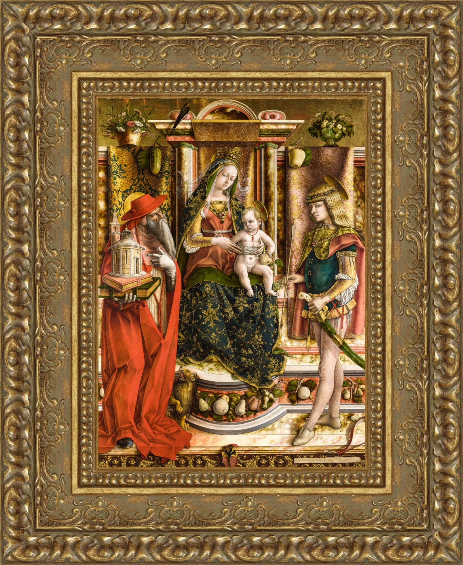 The Madonna of the Swallow – Carlo Crivelli, c. 1490
