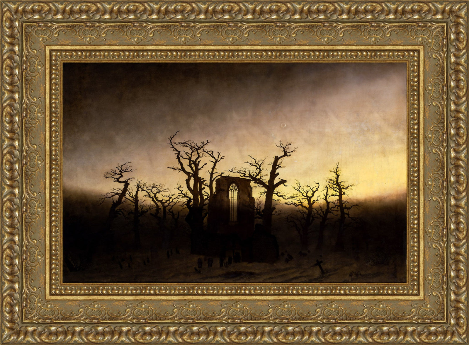 Abbey in the Oakwood – Caspar David Friedrich, 1809-1810
