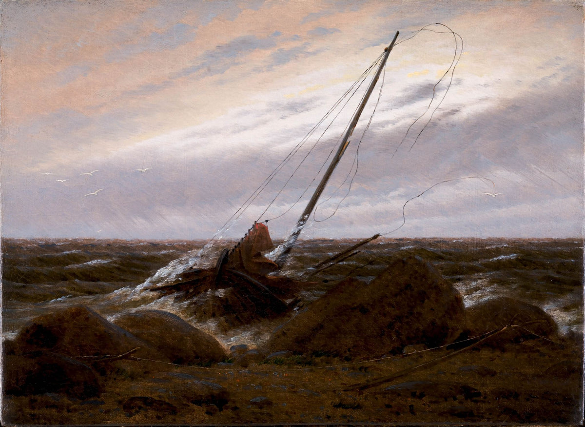 After The Storm – Caspar David Friedrich, 1820, framed