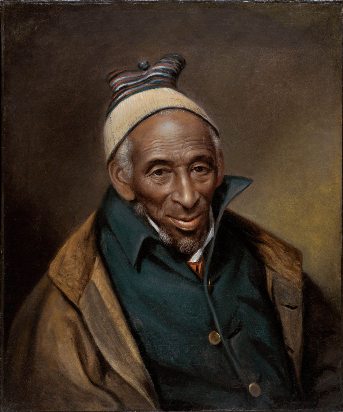 Portrait of Yarrow Mamout – Charles Willson Peale, 1819, framed