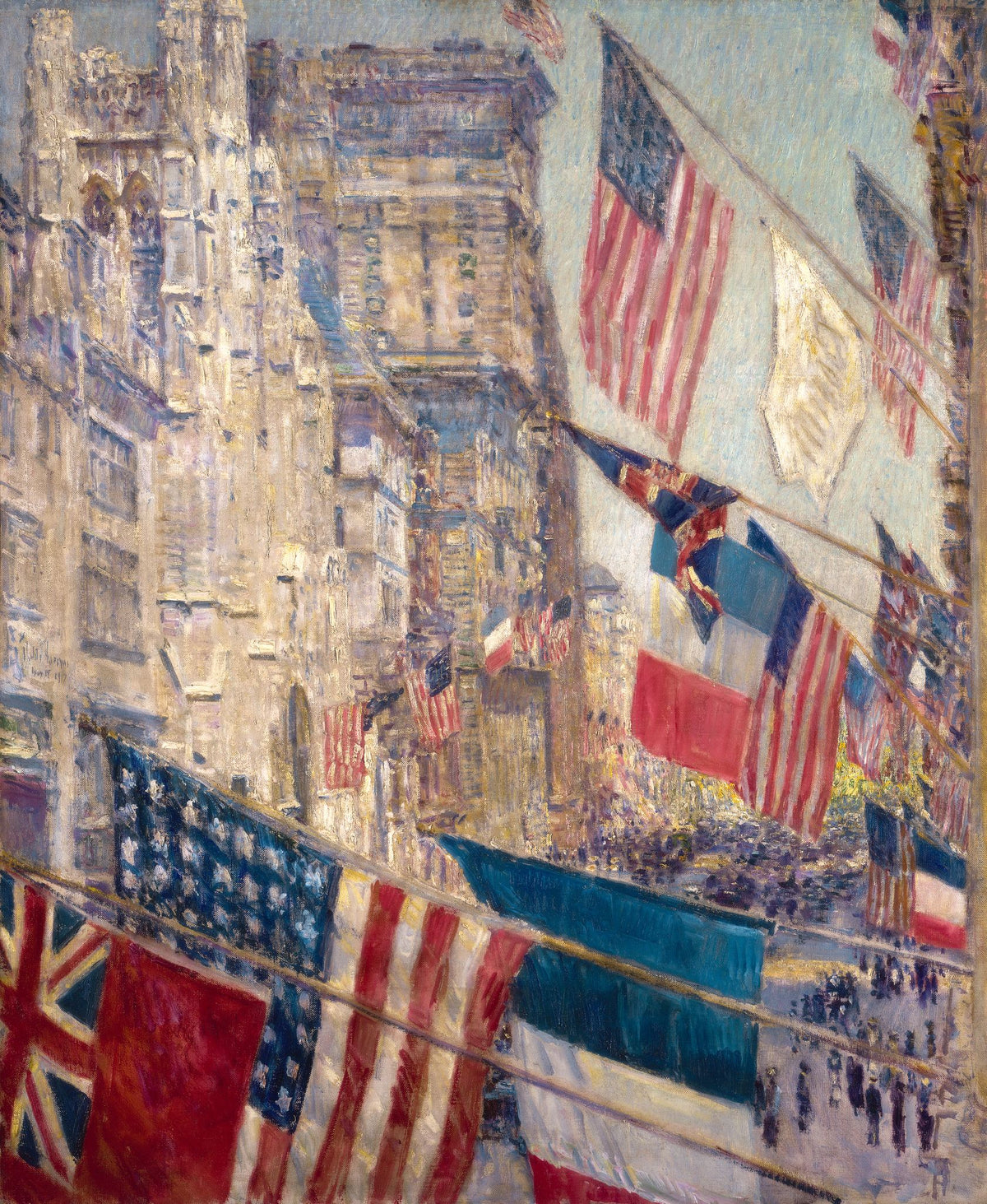 Allies Day, May 1917 – Childe Hassam, 1917, framed