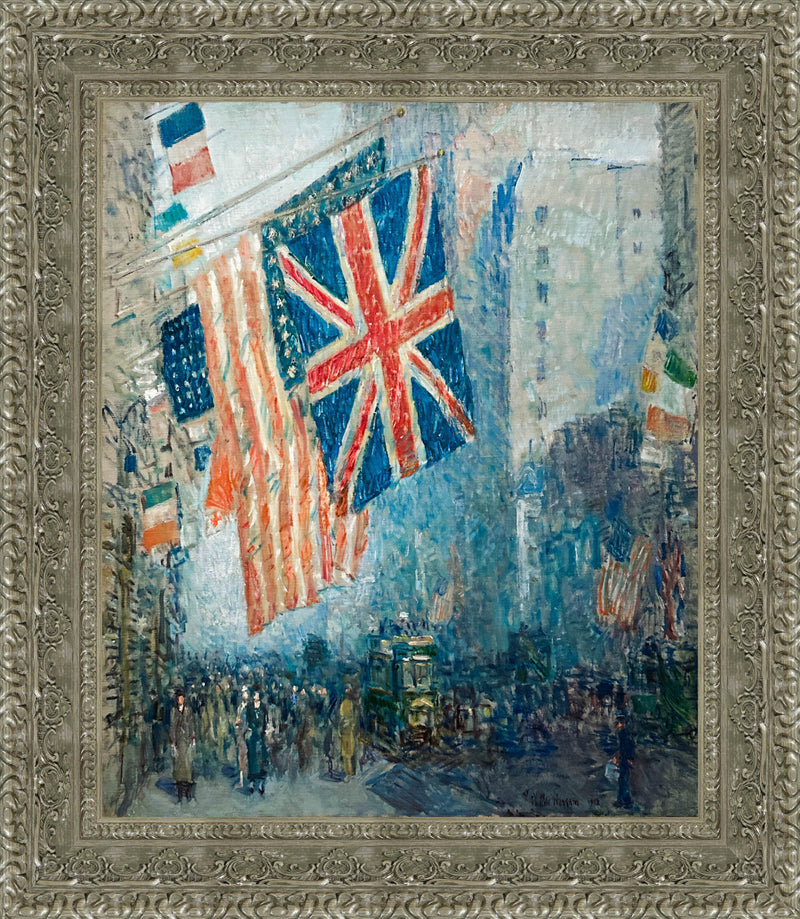 The Union Jack New York April Morning 1918 – Childe Hassam, 1918