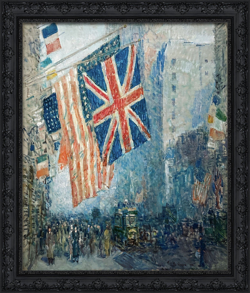 The Union Jack New York April Morning 1918 – Childe Hassam, 1918