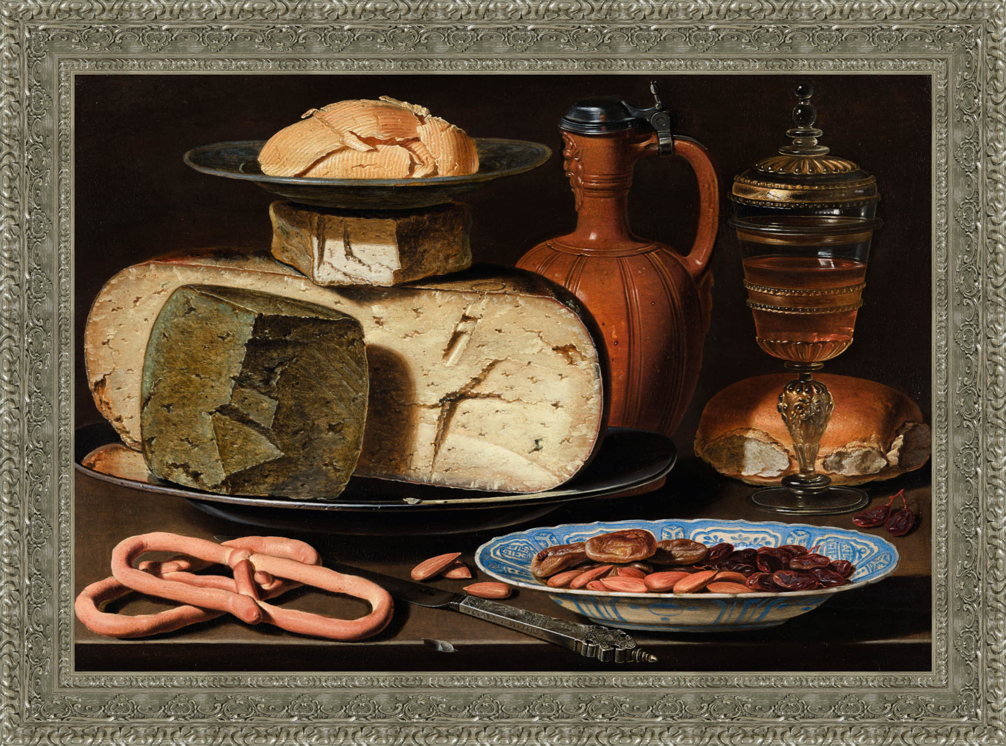 Stilleven Met Kazen Amandelen En Krakelingen – Clara Peeters, c. 1615 - Canvas Classics