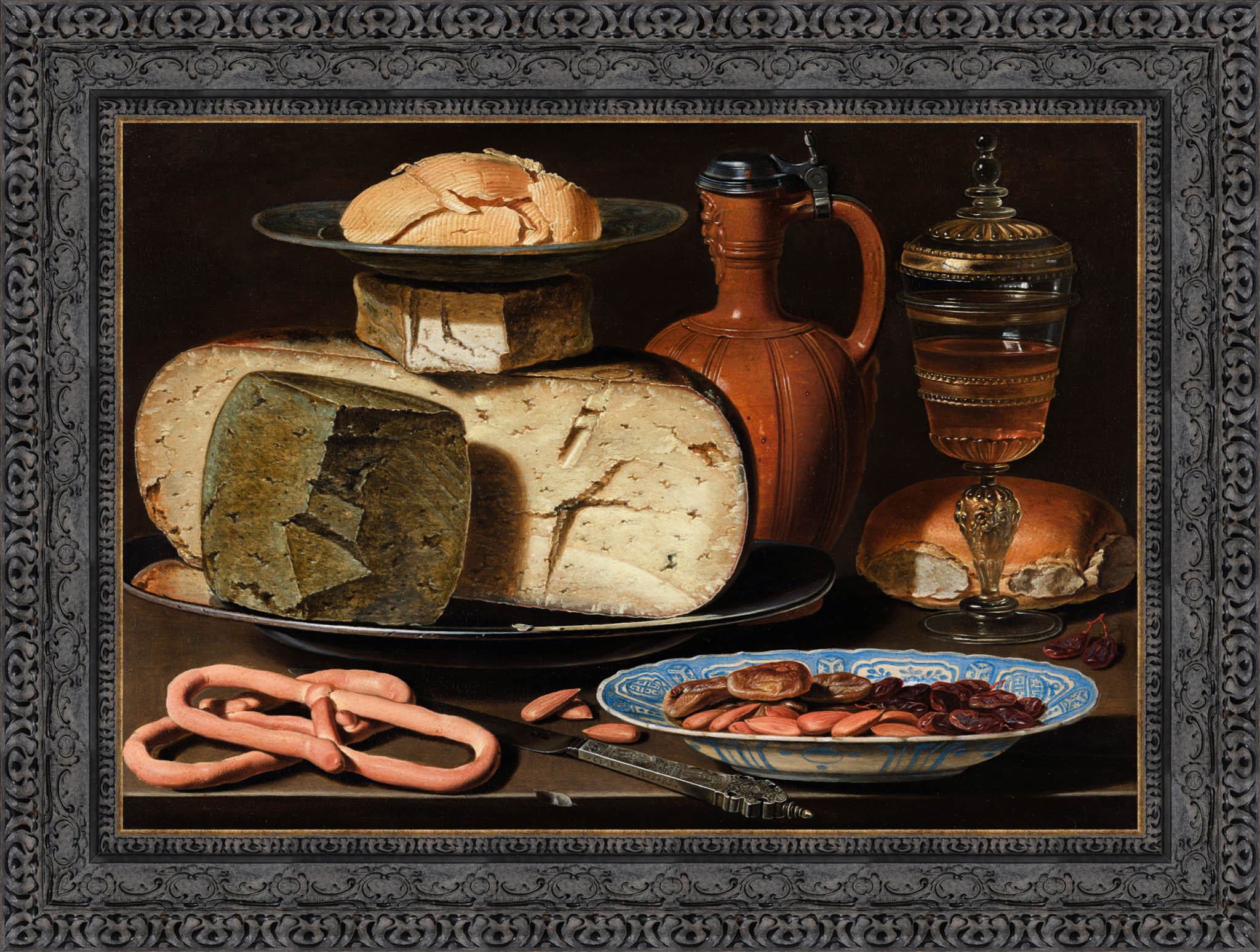 Stilleven Met Kazen Amandelen En Krakelingen – Clara Peeters, c. 1615 - Canvas Classics