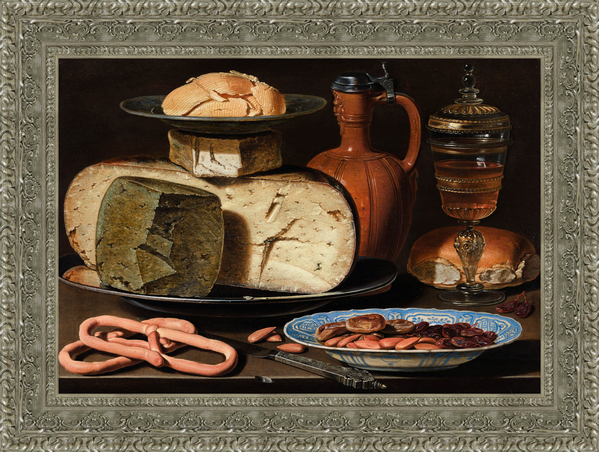 Stilleven Met Kazen Amandelen En Krakelingen – Clara Peeters, c. 1615 - Canvas Classics