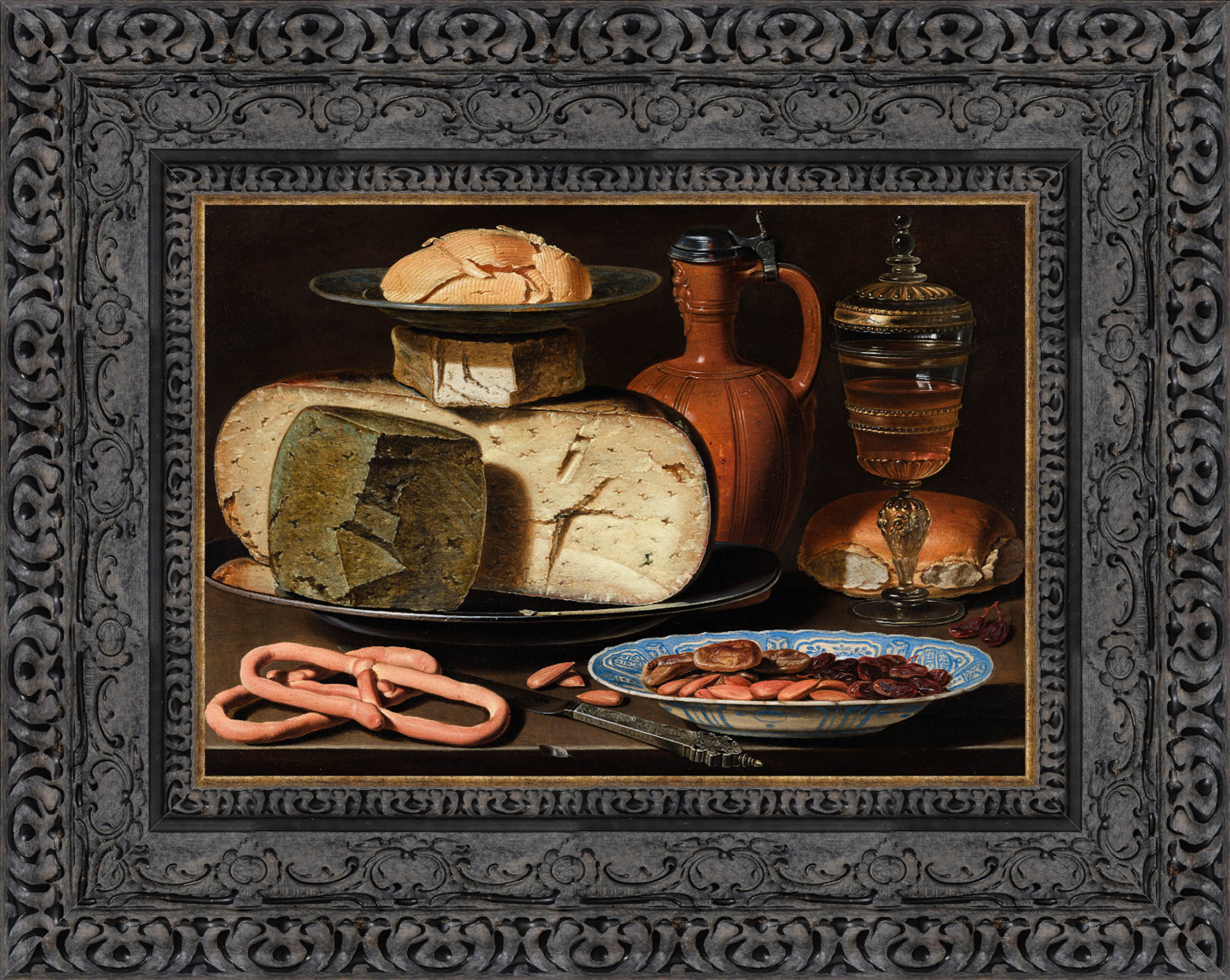 Stilleven Met Kazen Amandelen En Krakelingen – Clara Peeters, c. 1615 - Canvas Classics