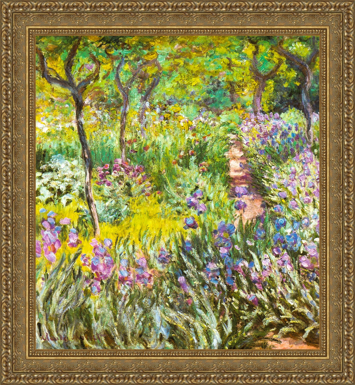 Artists Garden At Giverny Irises