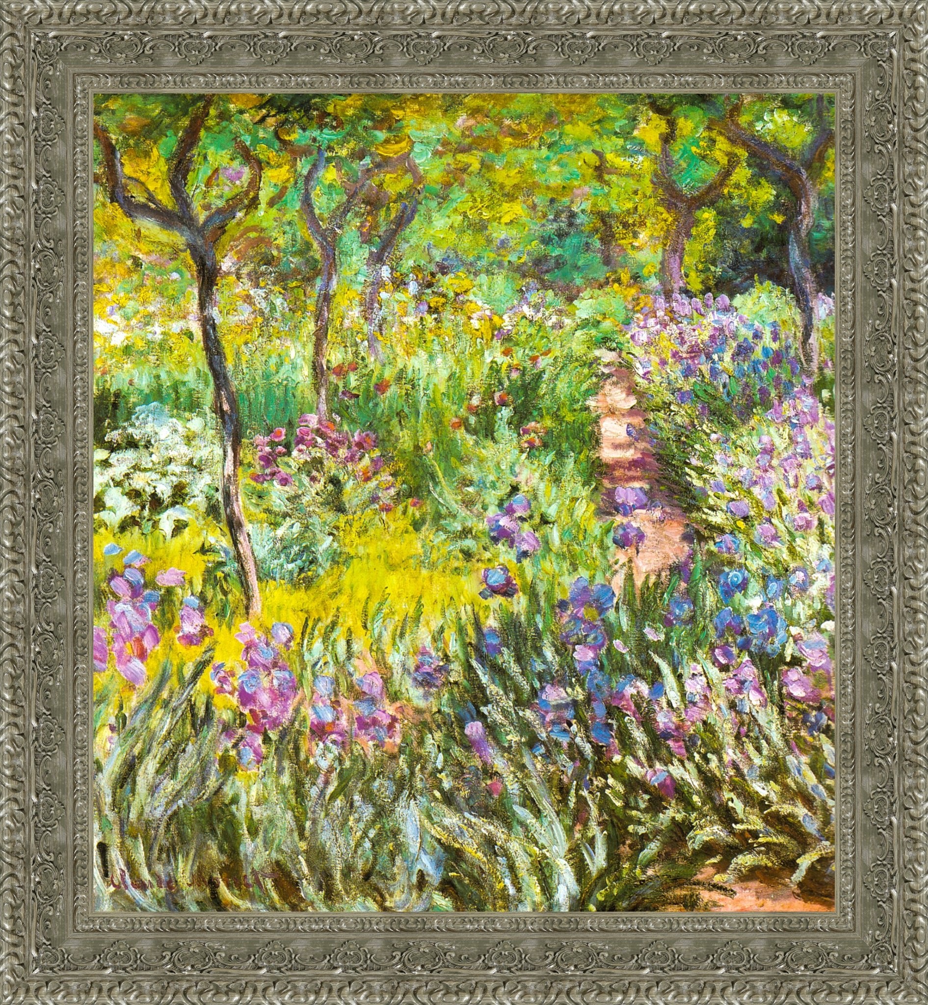 The Artist's Garden at Giverny (Irises) – Claude Monet, 1900 - Canvas Classics