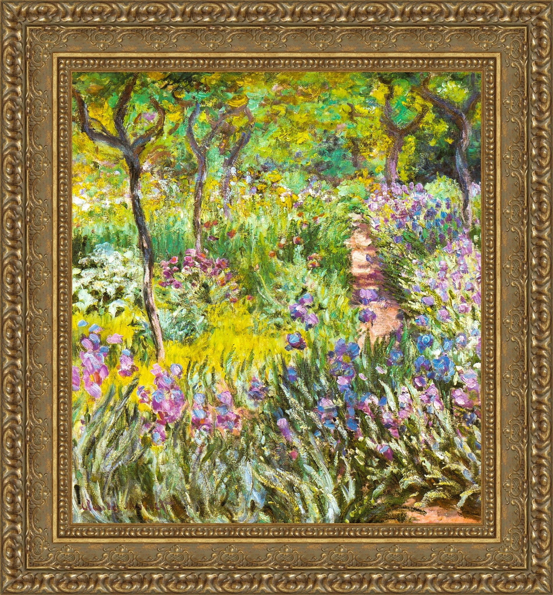 The Artist's Garden at Giverny (Irises) – Claude Monet, 1900 - Canvas Classics