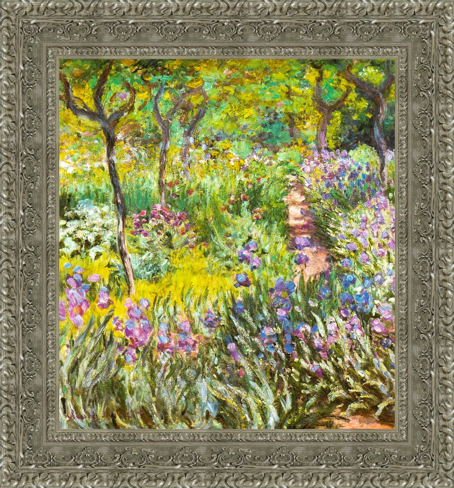 Artists Garden At Giverny Irises