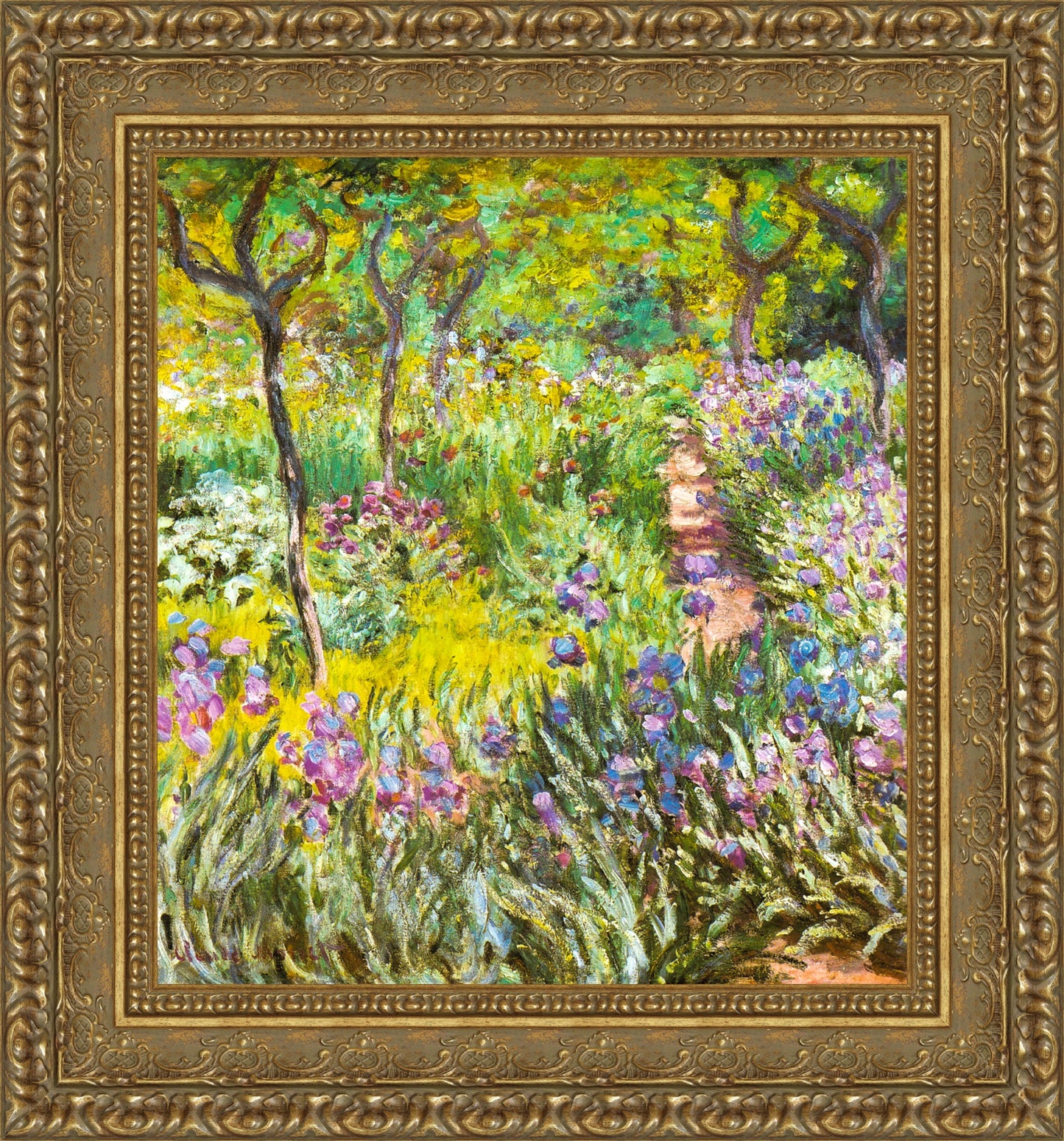Artists Garden At Giverny Irises