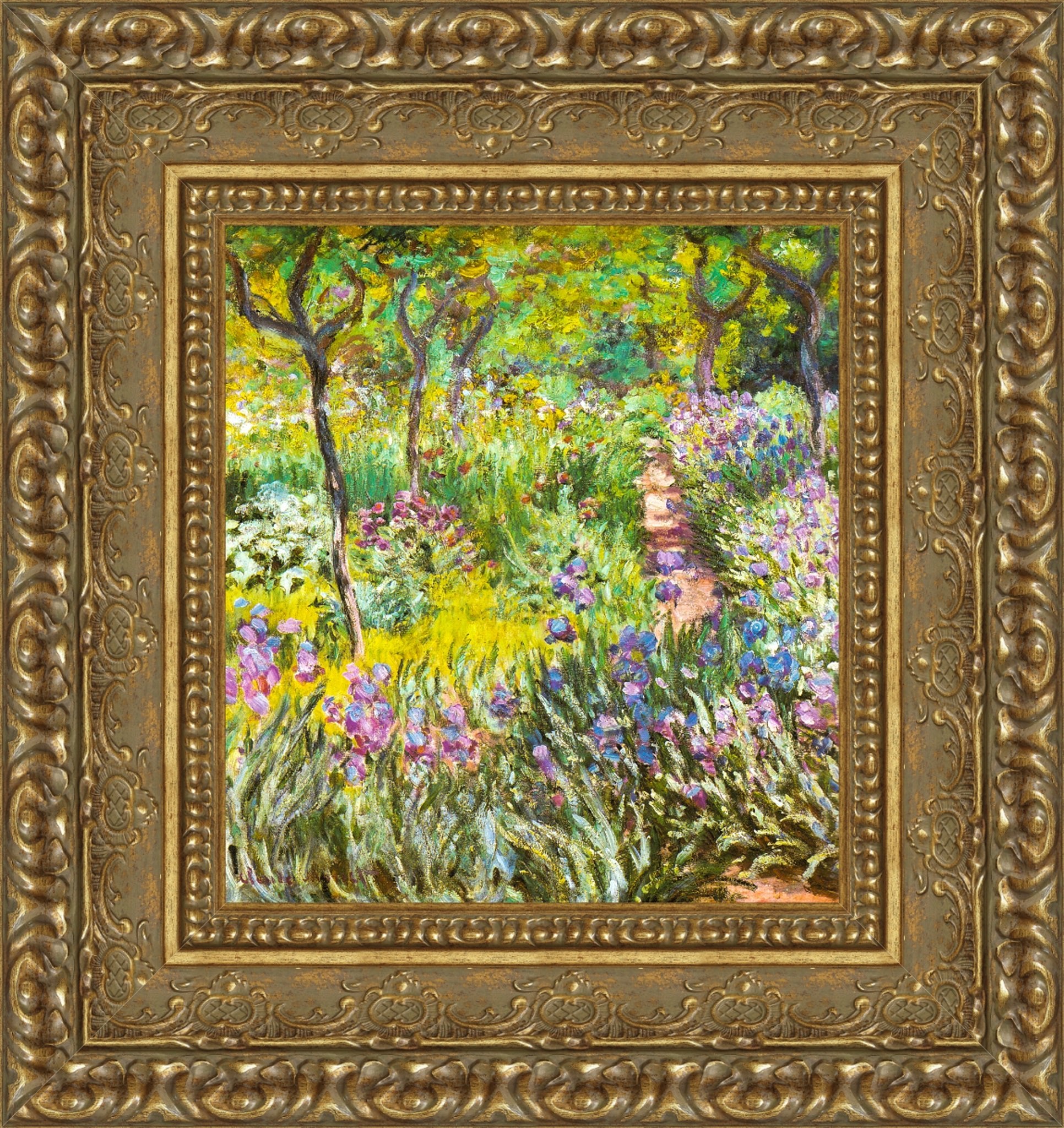 The Artist's Garden at Giverny (Irises) – Claude Monet, 1900 - Canvas Classics