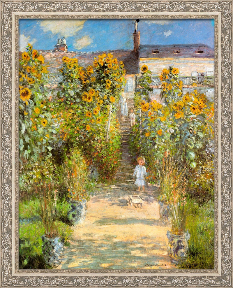 The Artist's Garden at Vétheuil – Claude Monet, 1880