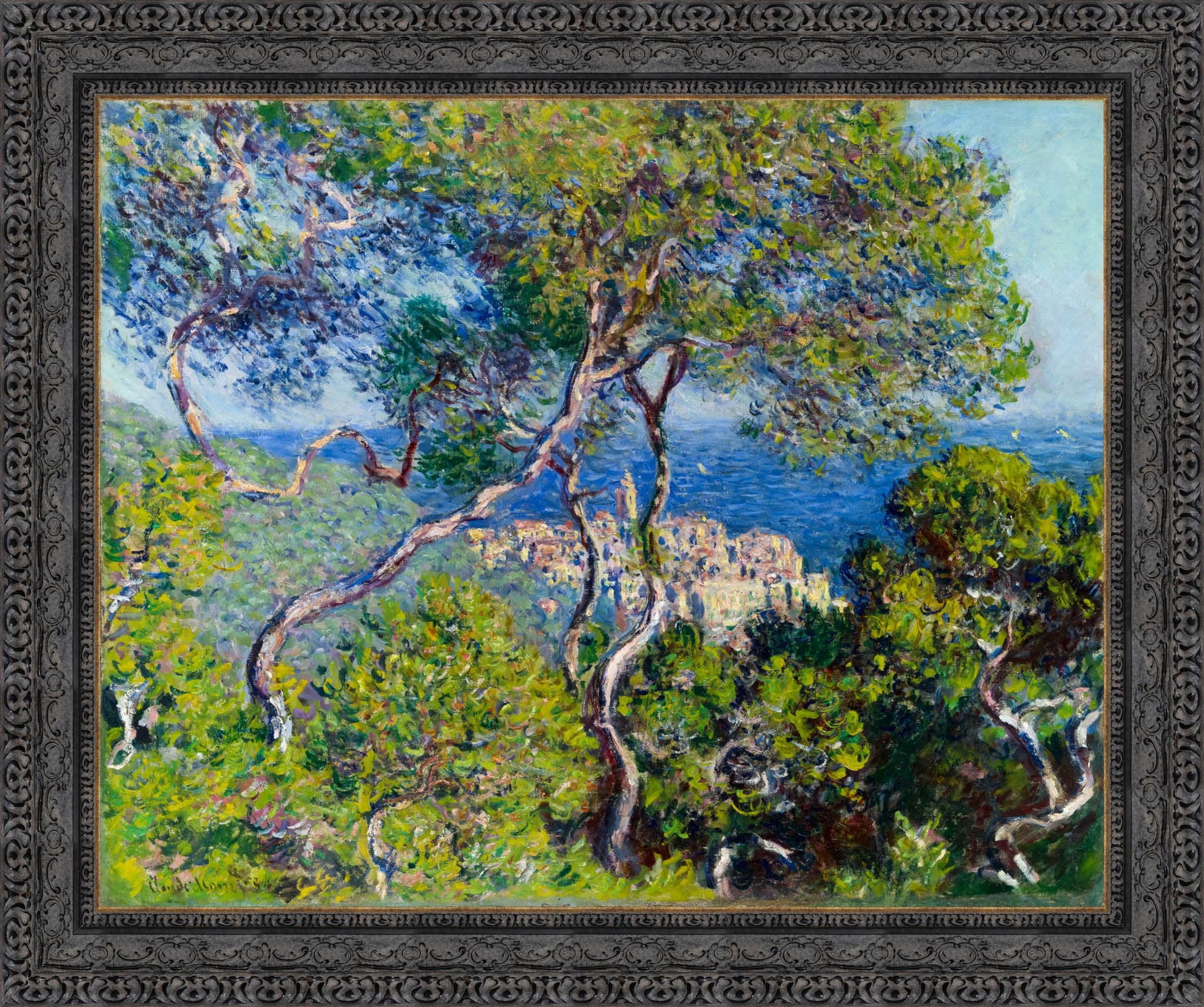 Bordighera by Claude Monet — Framed Giclee Canvas Print | Canvas Classics