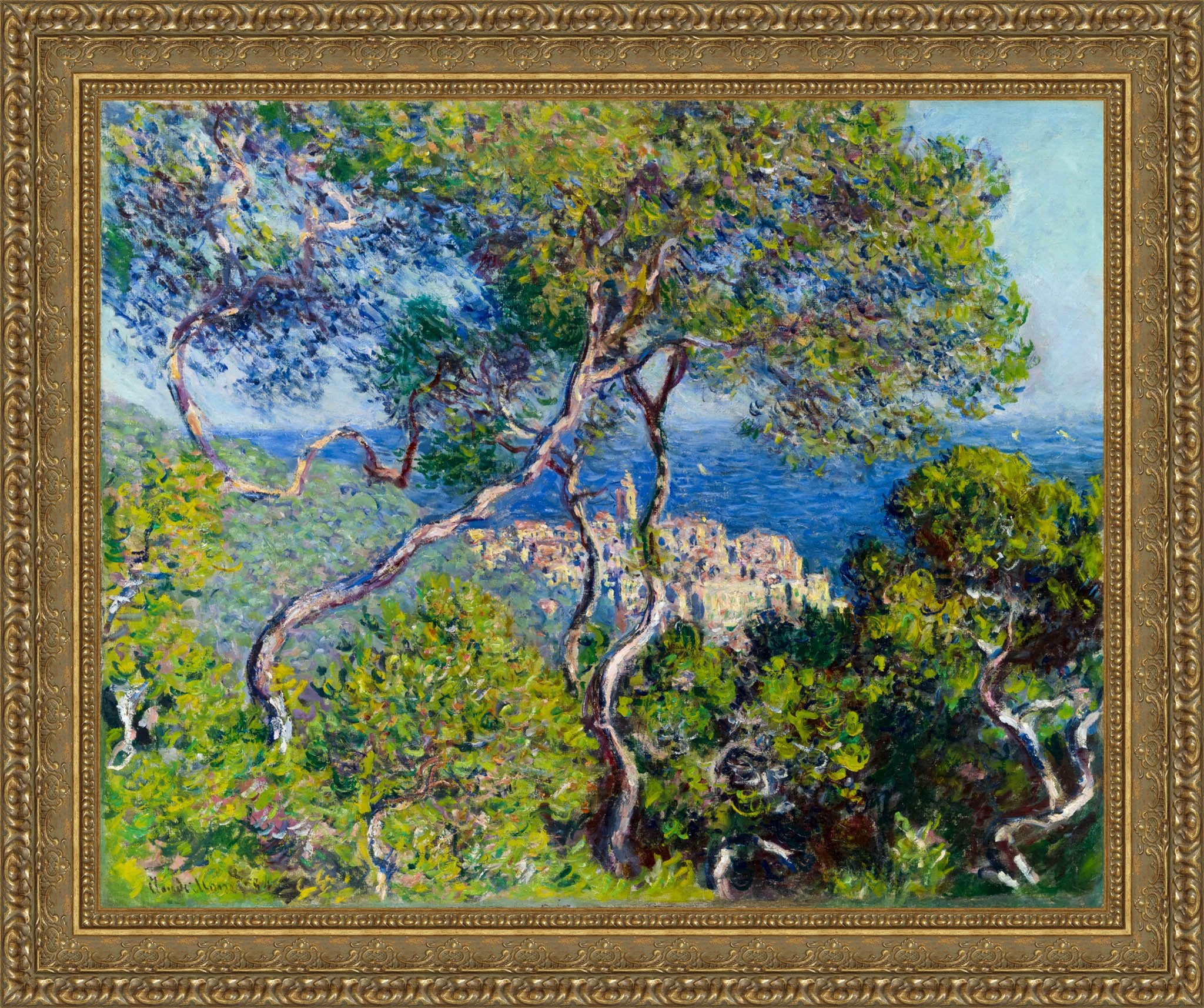 Bordighera by Claude Monet — Framed Giclee Canvas Print | Canvas Classics