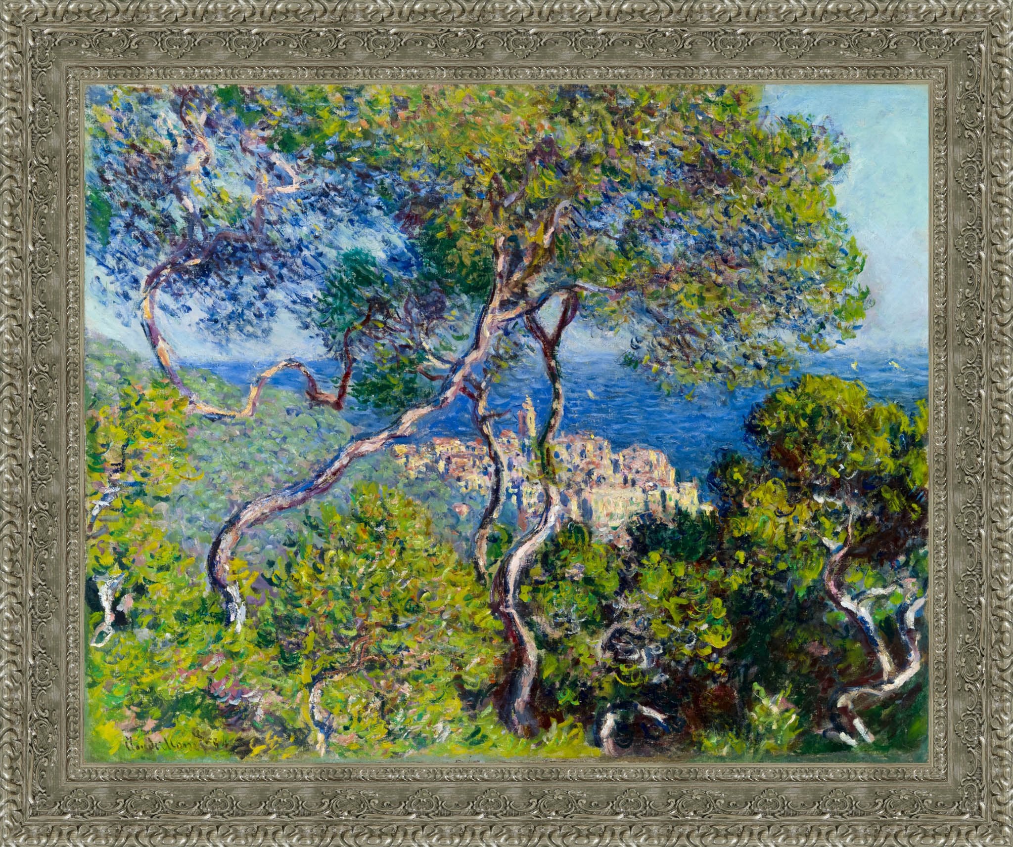 Bordighera by Claude Monet — Framed Giclee Canvas Print | Canvas Classics