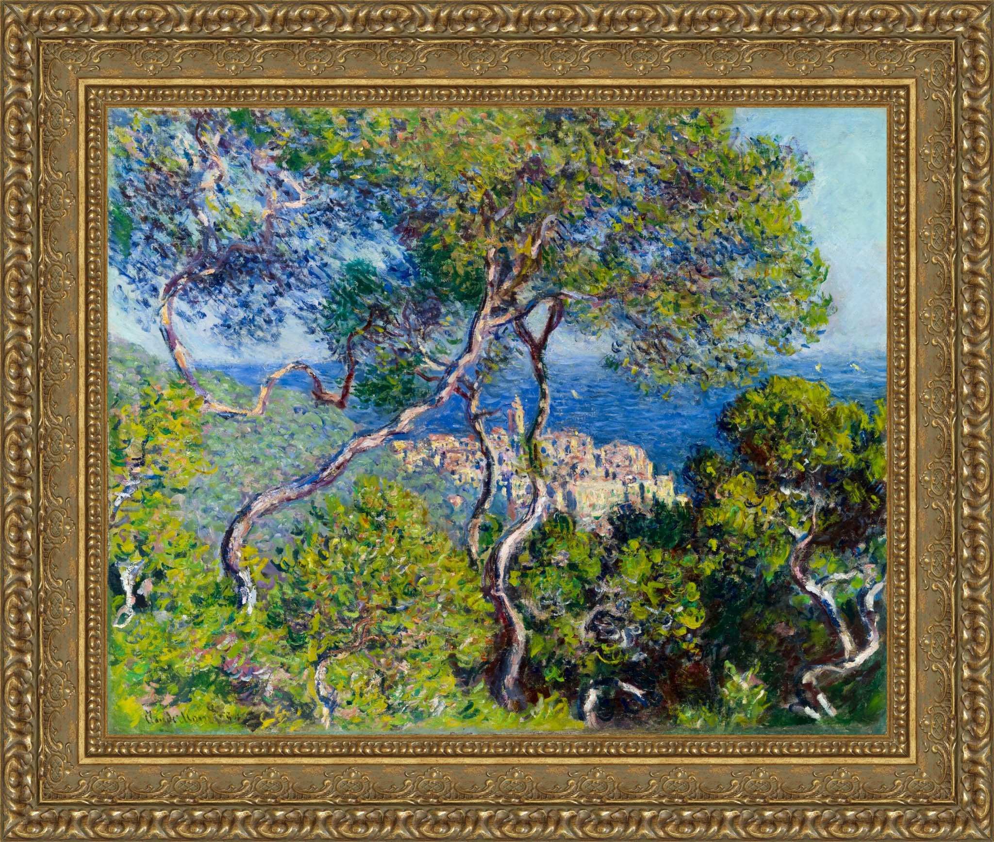 Bordighera by Claude Monet — Framed Giclee Canvas Print | Canvas Classics