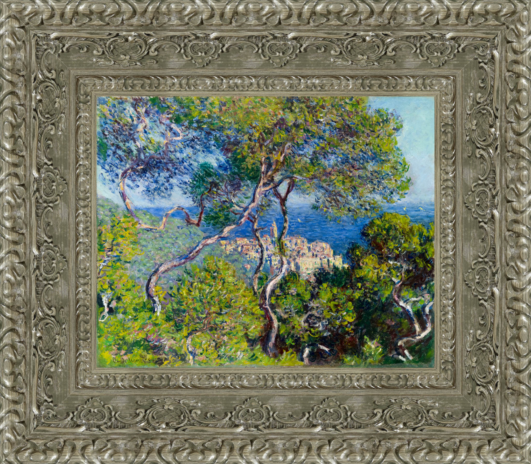 Bordighera by Claude Monet — Framed Giclee Canvas Print | Canvas Classics