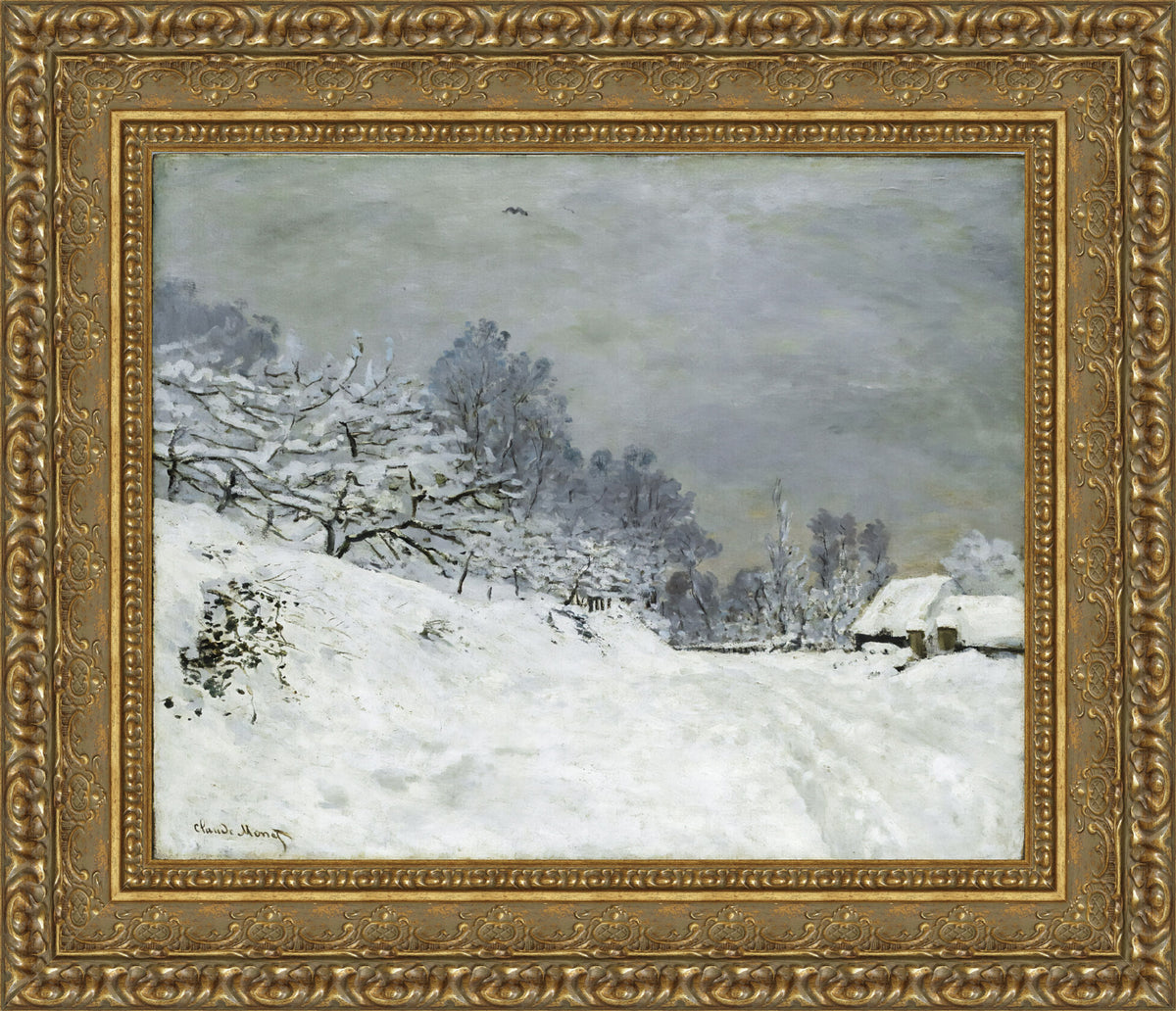 Environs de Honfleur, Snow – Claude Monet, 1867