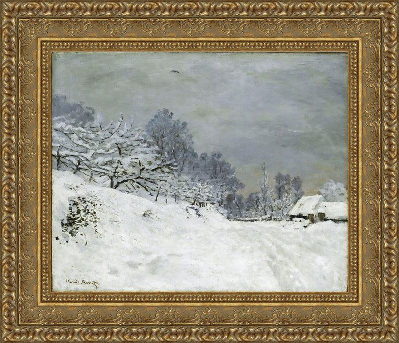 Environs de Honfleur, Snow – Claude Monet, 1867
