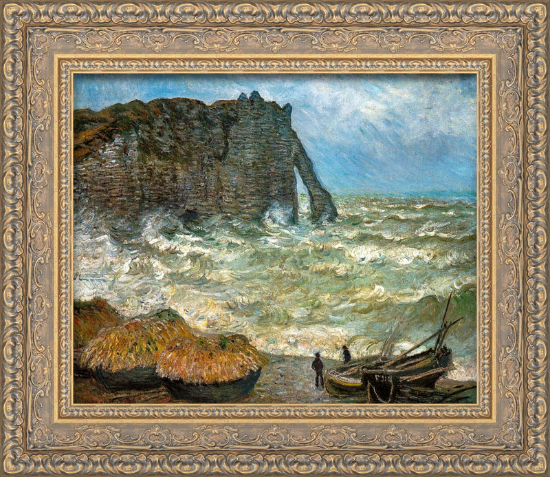 Rough Sea at Étretat – Claude Monet, 1868-1869