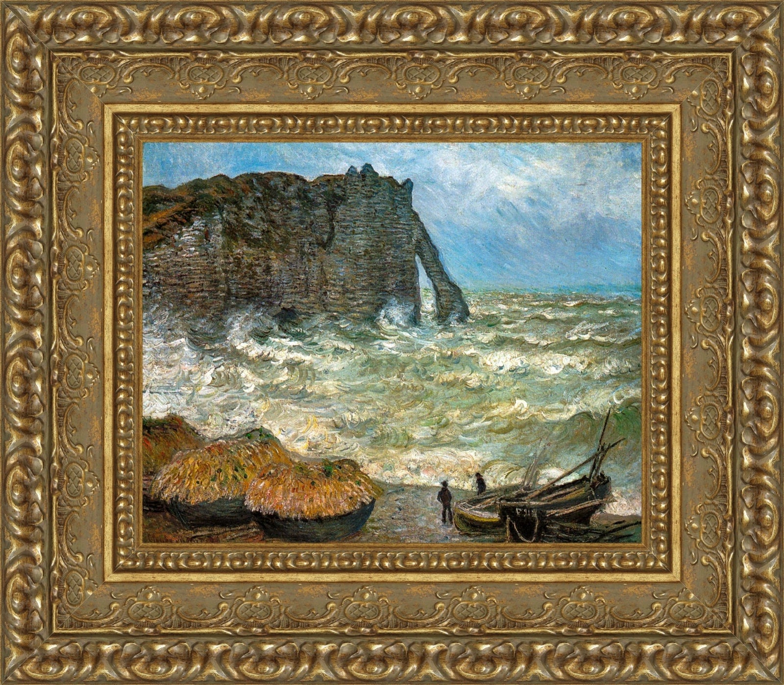 Rough Sea at Étretat – Claude Monet, 1868-1869