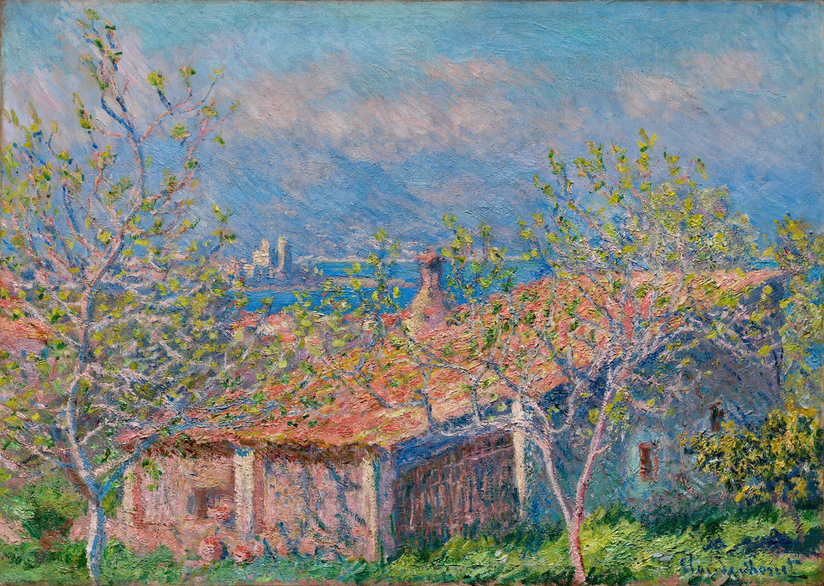 Gardener's House at Antibes – Claude Monet, 1888, framed