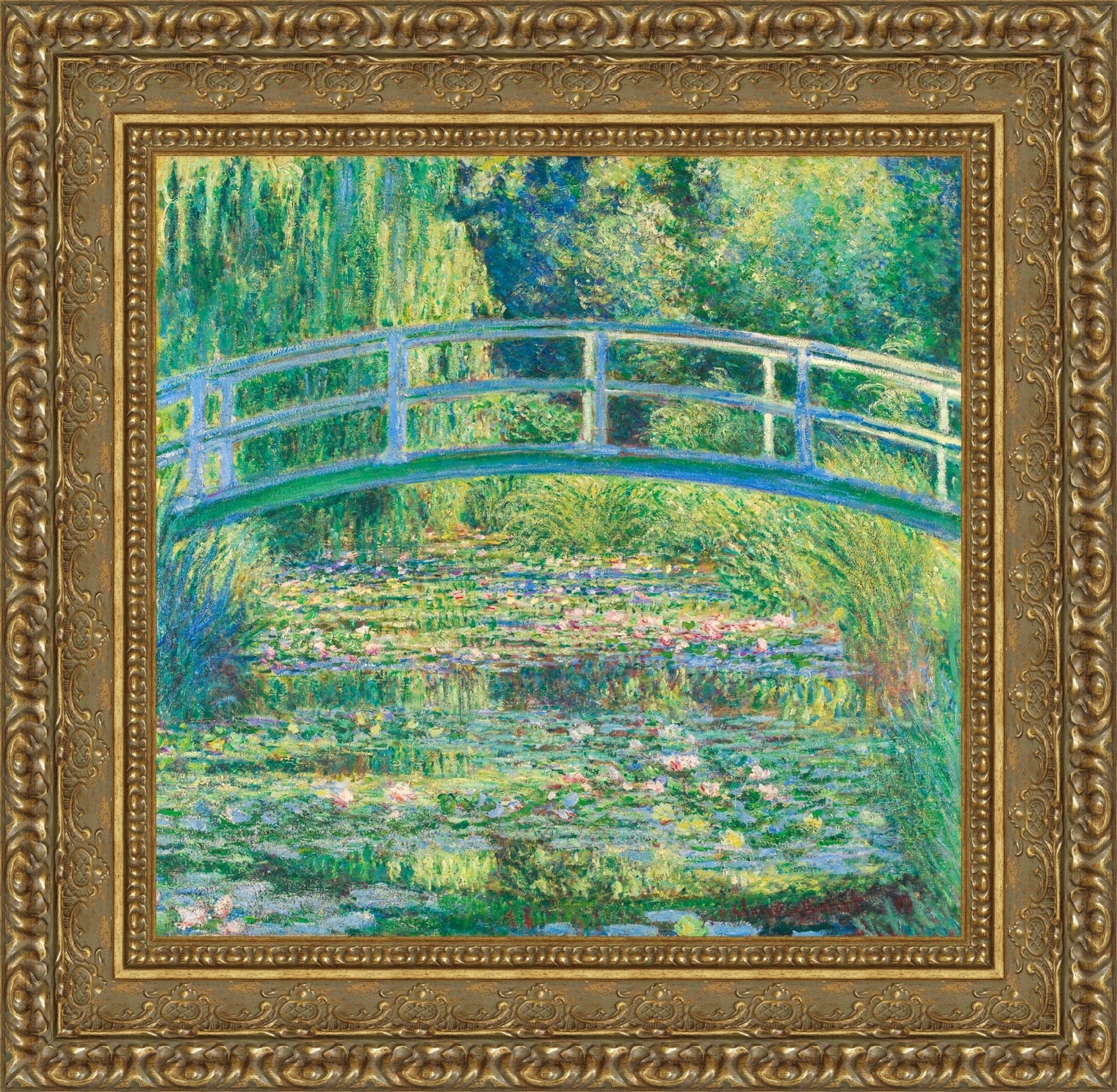 Japanese Bridge and Water Lilies - Claude Monet, 1899
