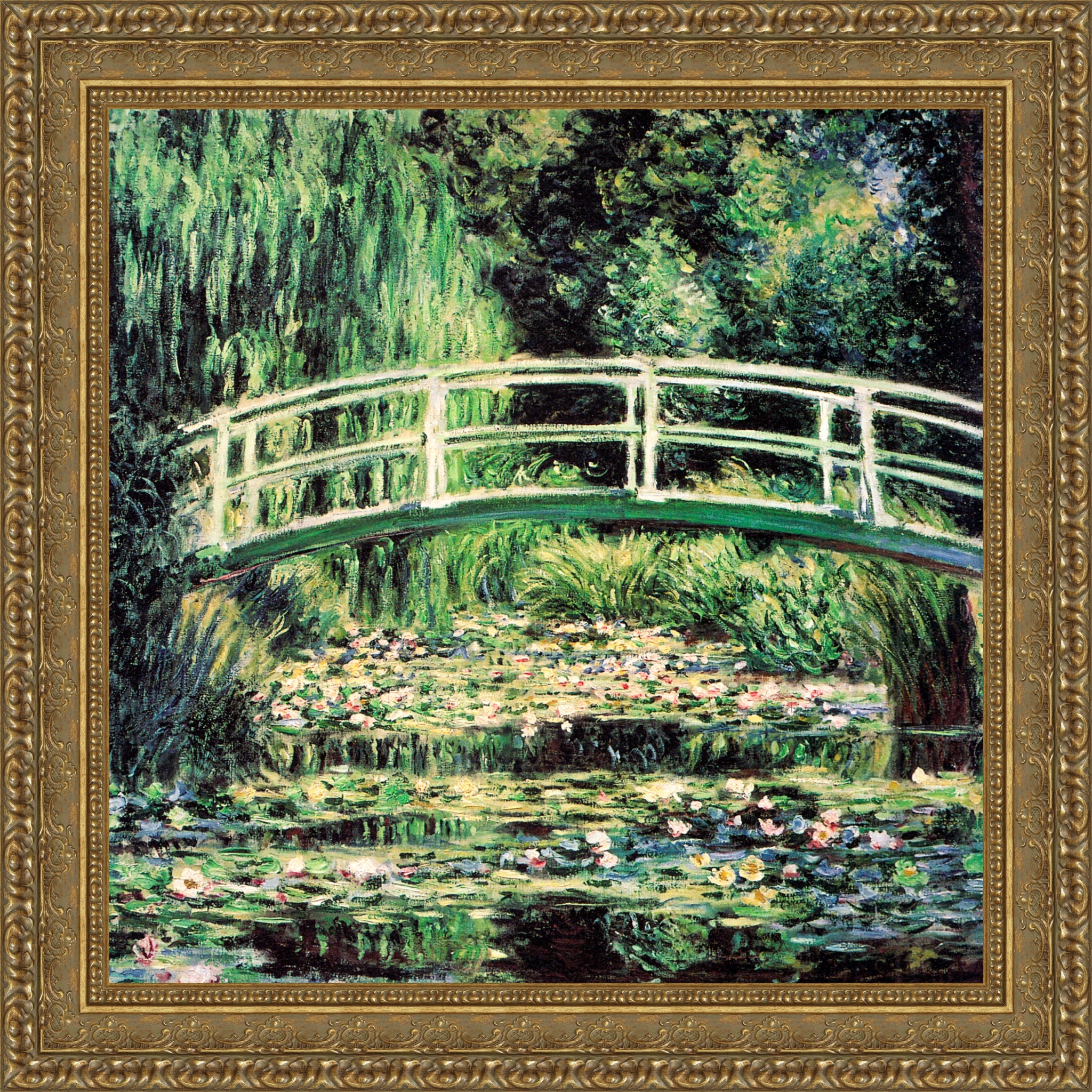 Japanese Bridge And Water Lilies Harmony In Green 1899
