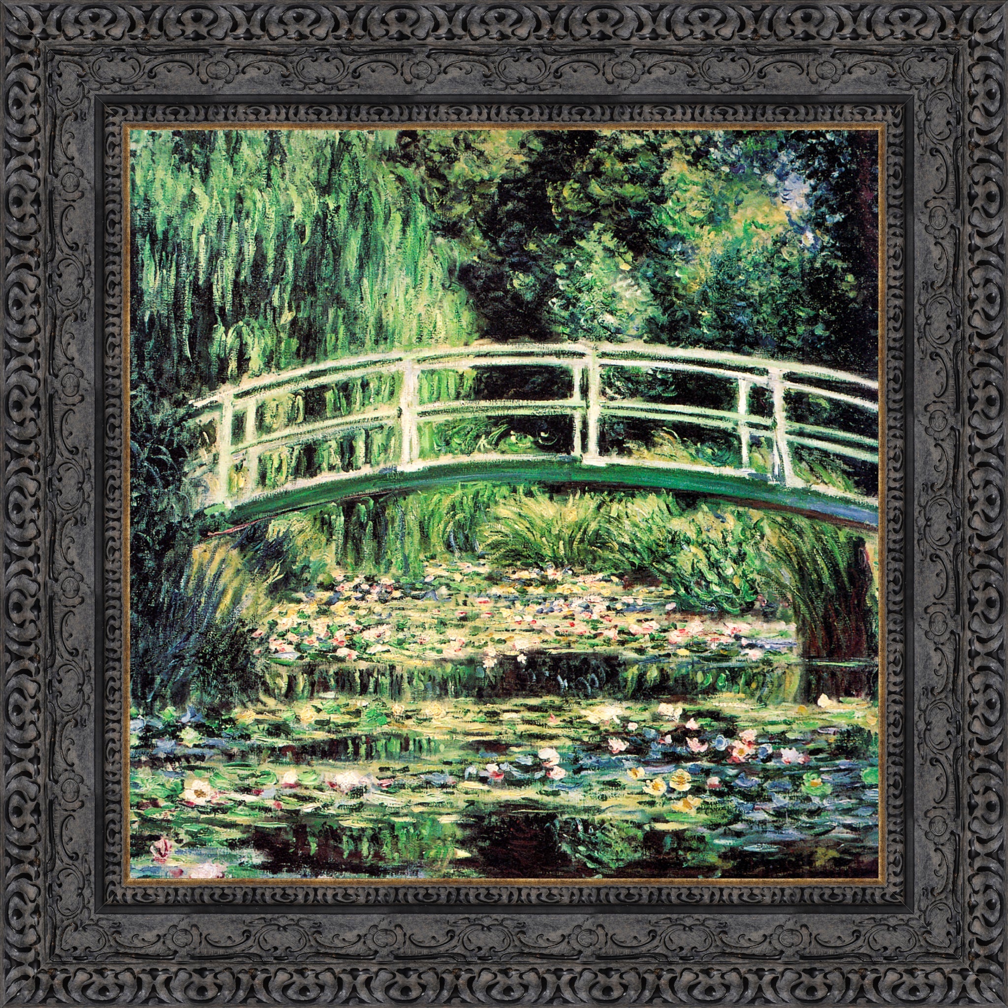 Japanese Bridge And Water Lilies Harmony In Green 1899