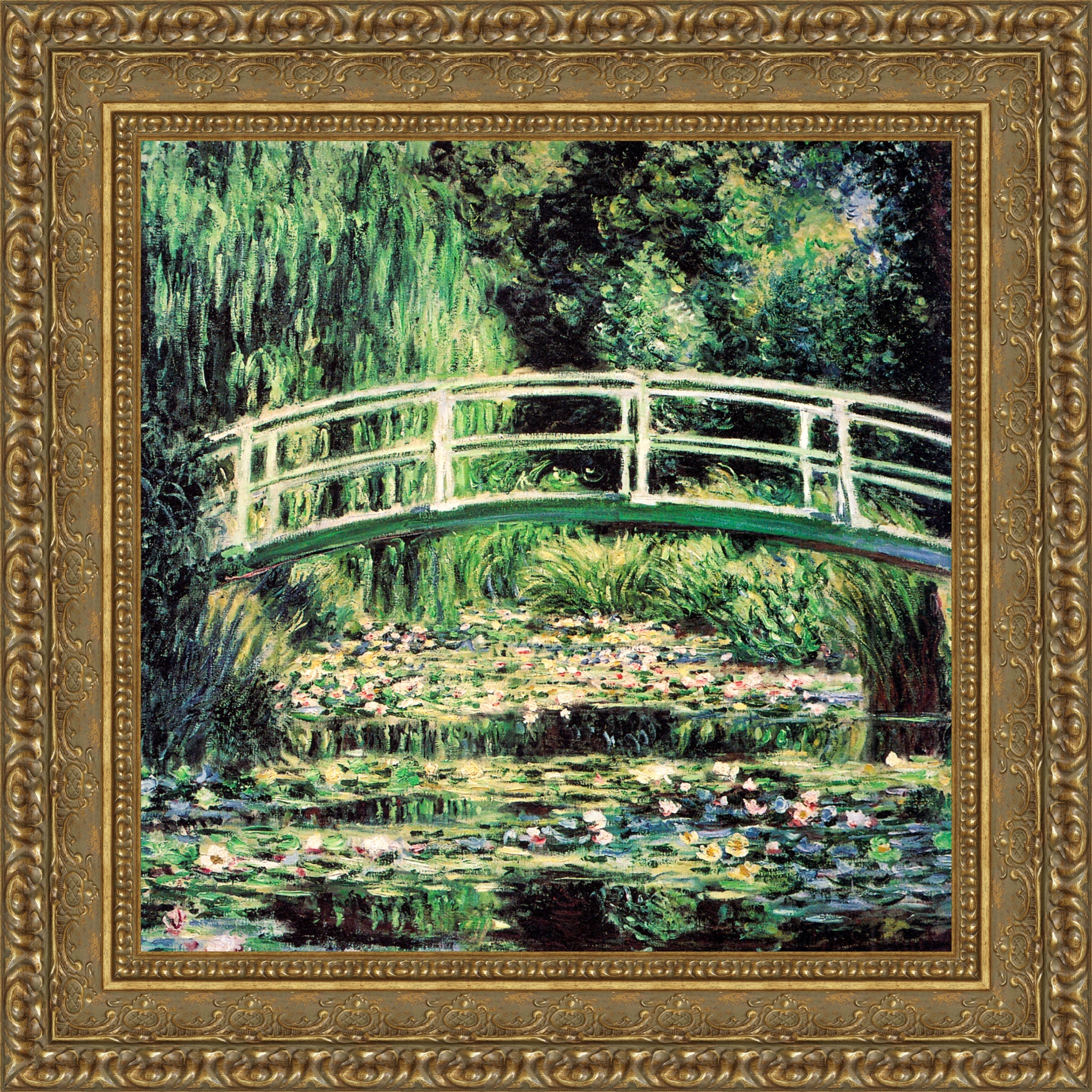 Japanese Bridge And Water Lilies Harmony In Green 1899