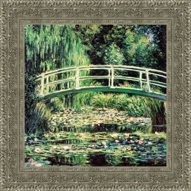 Japanese Bridge and Water Lilies, Harmony in Green - Claude Monet, 1899