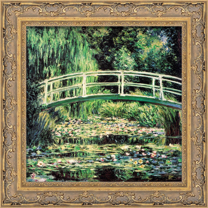 Japanese Bridge and Water Lilies, Harmony in Green - Claude Monet, 1899