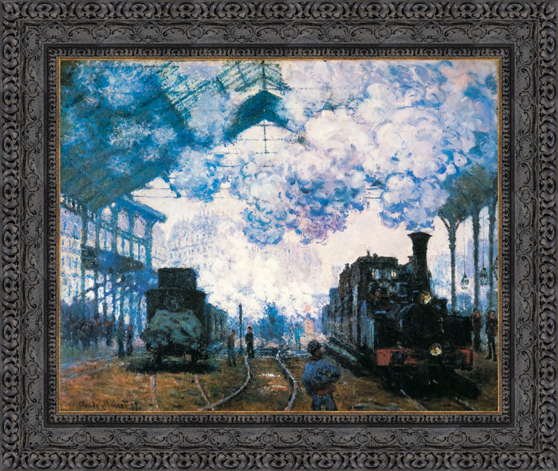 La Gare Saint-Lazare, Trains – Claude Monet, 1877