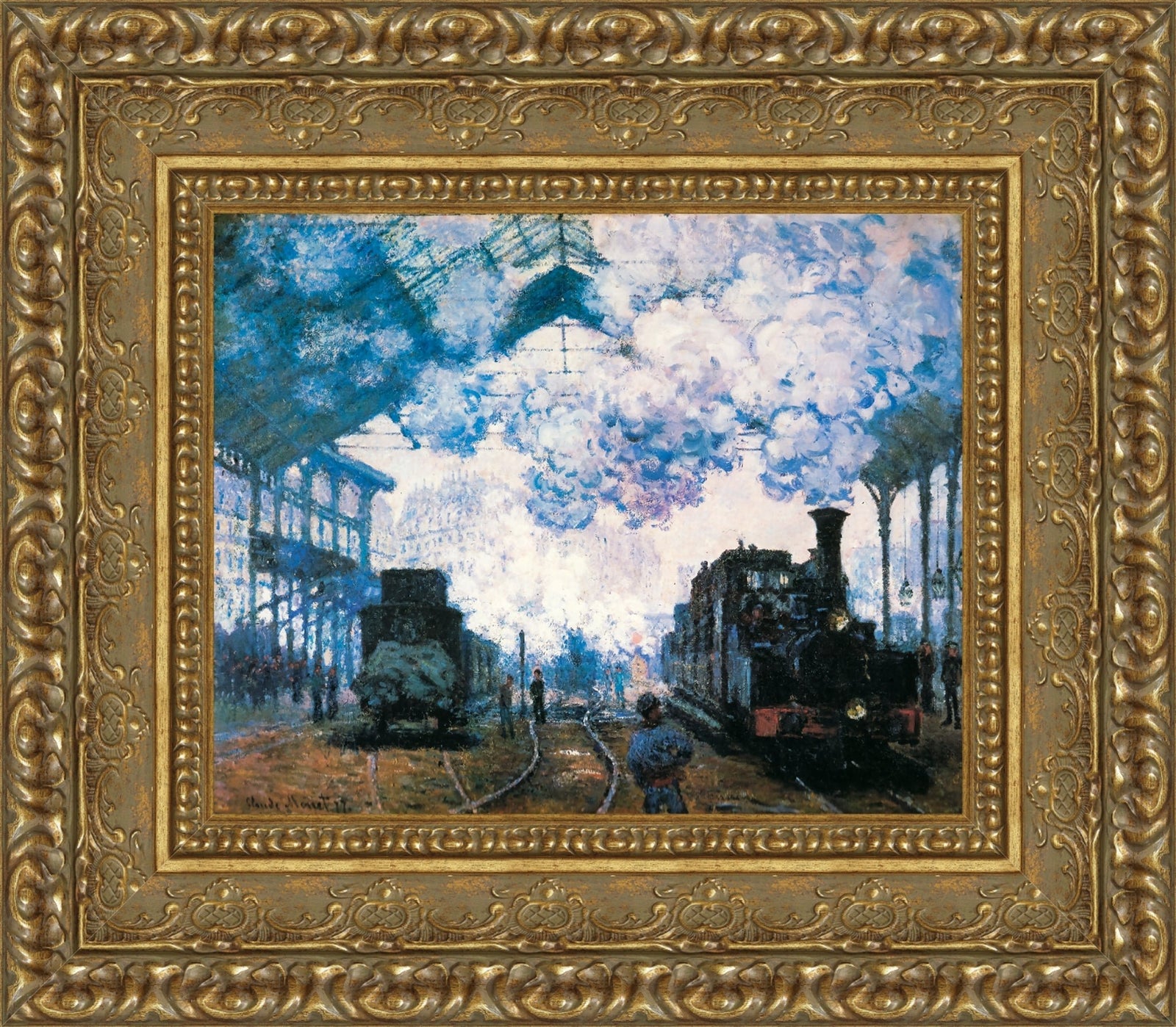 La Gare Saint-Lazare, Trains – Claude Monet, 1877