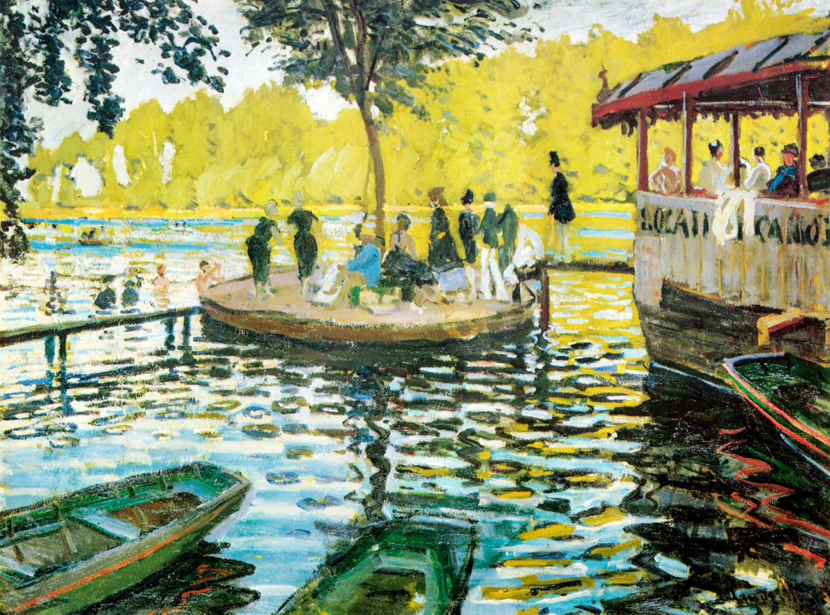 La Grenouillère (The Frog Pond) – Claude Monet, 1869, framed