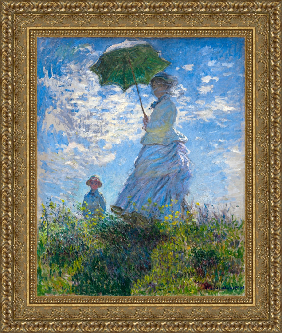 Woman with a Parasol - Madame Monet and Her Son – Claude Monet, 1875