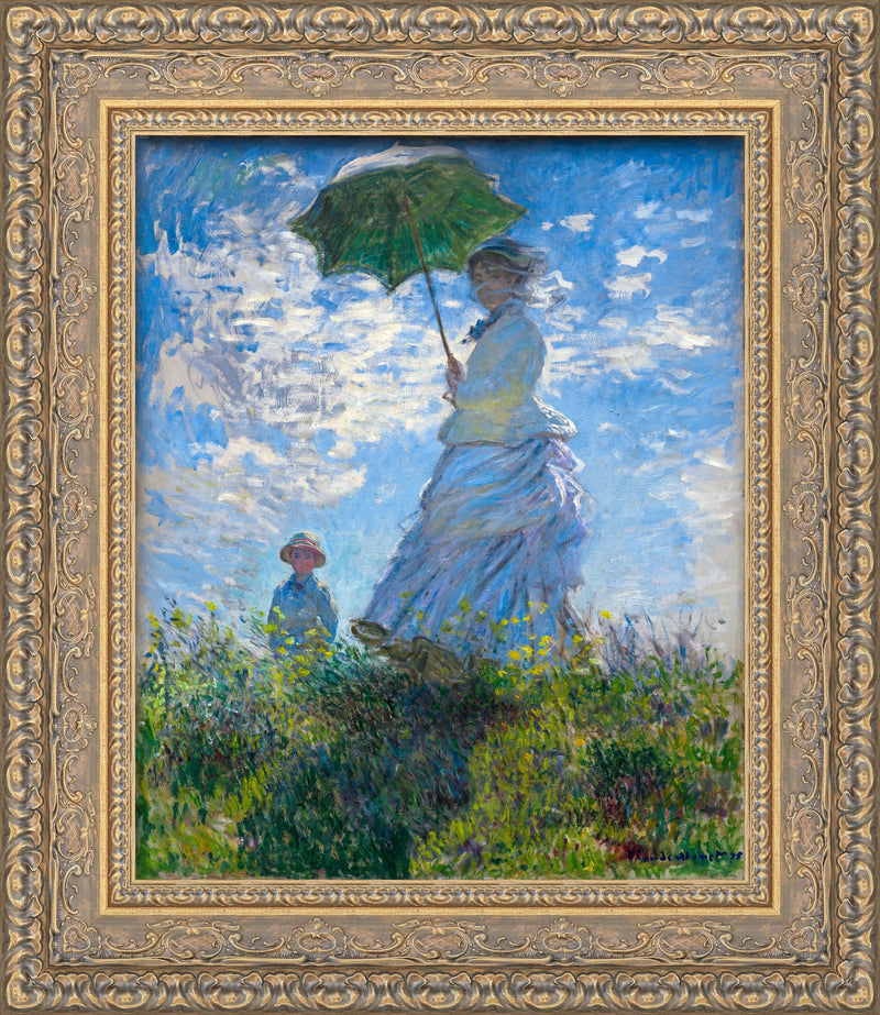 Woman with a Parasol - Madame Monet and Her Son – Claude Monet, 1875