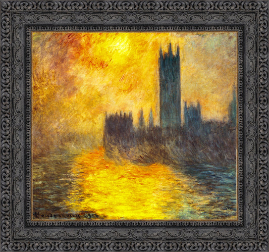 London Houses Of Parliament At Sunset 1904