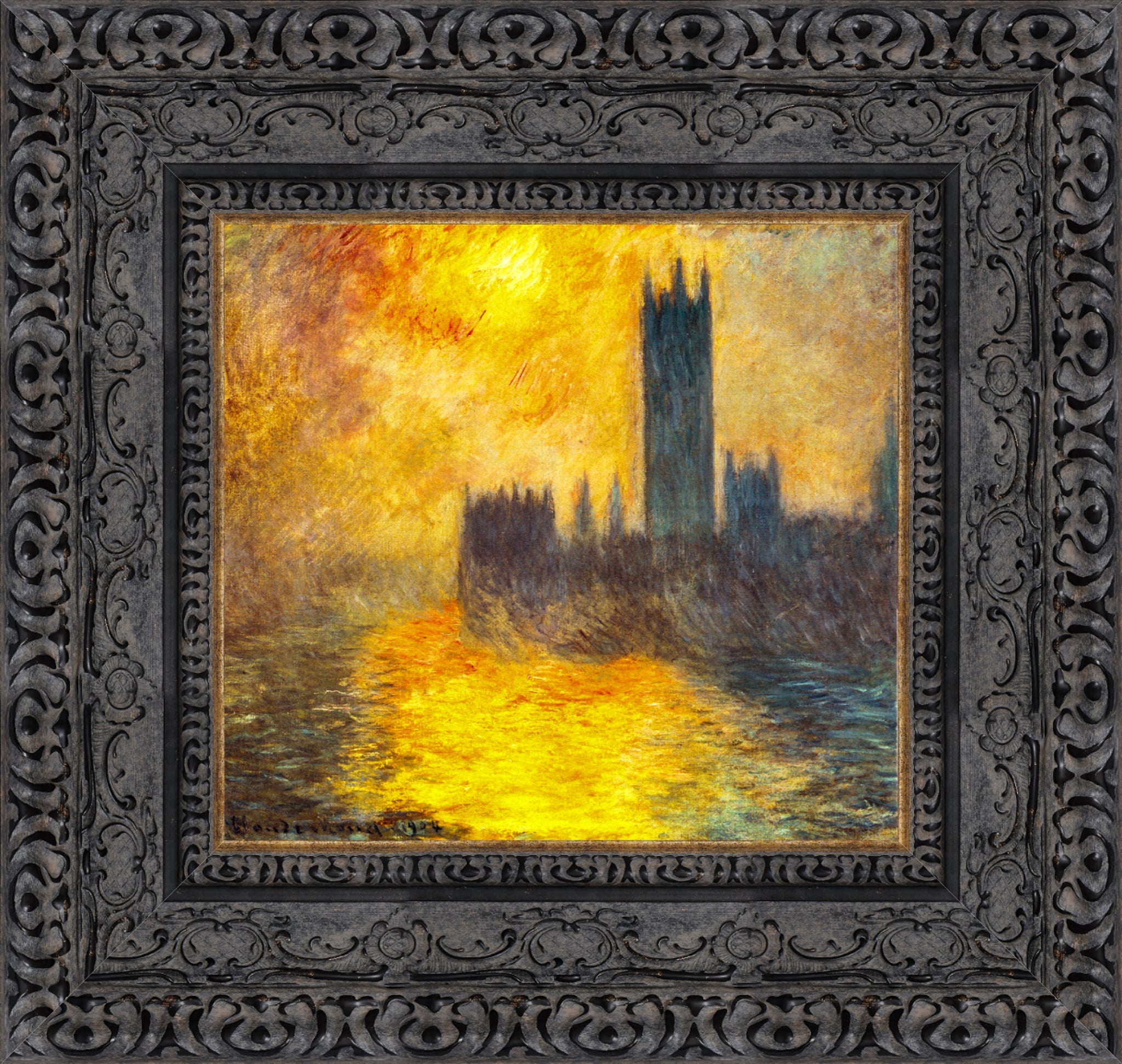 London Houses Of Parliament At Sunset 1904