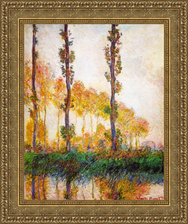 Three Poplars, Autumn – Claude Monet, 1891