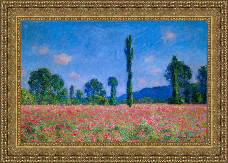 Poppy Field Giverny – Claude Monet, 1885