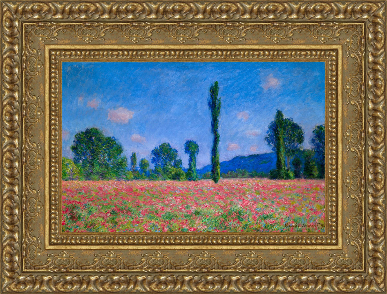 Poppy Field Giverny – Claude Monet, 1885