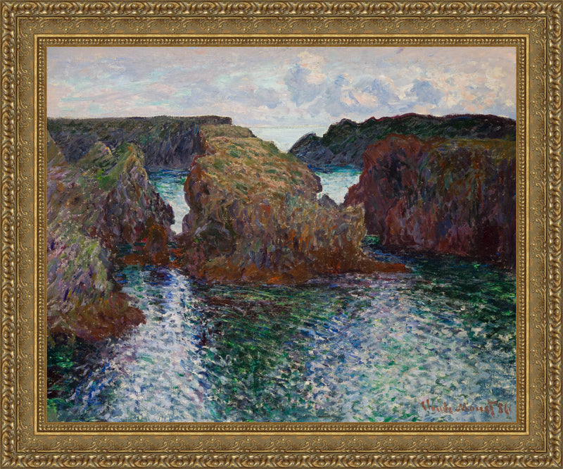 Rocks At Port Goulphar Belle Île – Claude Monet, 1886