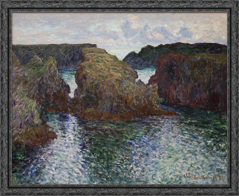 Rocks At Port Goulphar Belle Île – Claude Monet, 1886